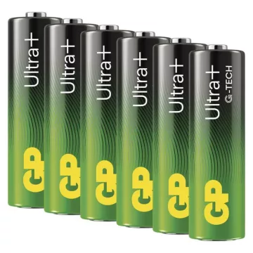   GP LR6 AA Ultra+ Alkaline 15AUP tartós elem 6db/csomag (ár/csomag)