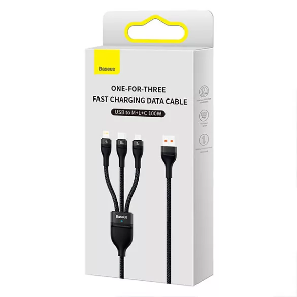 Baseus 3in1 USB elosztó USB-C/A -> USB-C, micro-USB, Lightning