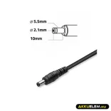 Qoltec 36V 42V 2A elektromos roller/kerékpár töltő 5.5*2.1