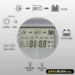 Qoltec Napelem Töltésvezérlő 12V/24V 30A MPPT SOLAR 2xUSB Bluetooth