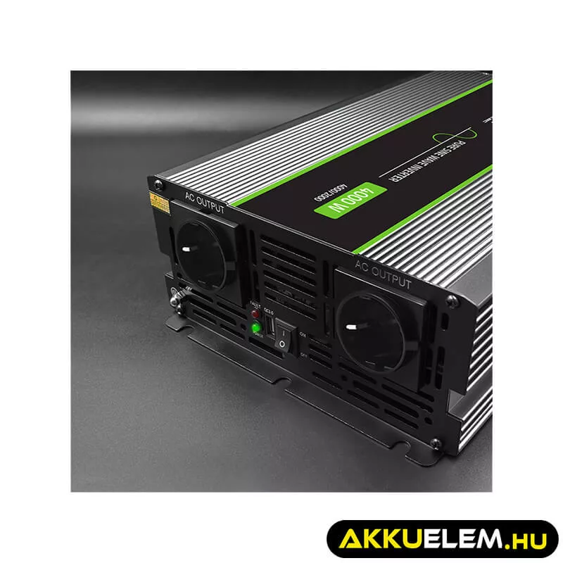 Qoltec színusz Inverter 2000W (max. 4000W) 12 V-ról 230V
