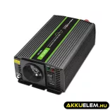 Qoltec színusz Inverter 300W (max. 600W) 24 V-ról 230V-ra