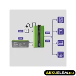 Qoltec színusz Inverter + Akkumulátor töltő, UPS 1000W/2000W 12V -> 230V LCD