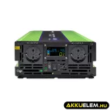 Qoltec színusz Inverter + Akkumulátor töltő, UPS 3000W/6000W 12V -> 230V LCD