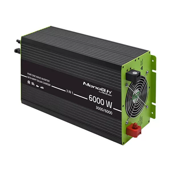 Qoltec 3-in-1 Napelemes szinusz inverter AC 40A, MPPT 40A, 3000W/6000W Qoltec 3-in-1 Napelemes szinusz inverter AC 40A, MPPT 40A, 3000W/6000W