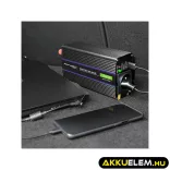 Qoltec Inverter 1200 trapéz 12V -> 230V 600/1200W USB