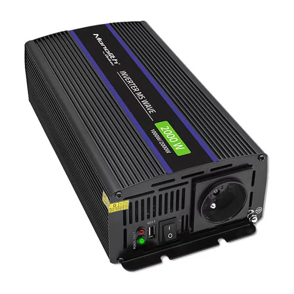 Qoltec Inverter 2000 trapéz 12V -> 230V 1000/2000W USB Qoltec Inverter 2000 trapéz 12V -> 230V 1000/2000W USB