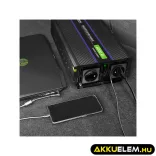 Qoltec Inverter 4000 trapéz 12V -> 230V 2000/4000W USB