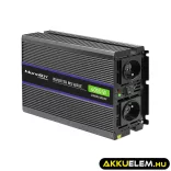 Qoltec Inverter 4000 trapéz 12V -> 230V 2000/4000W USB