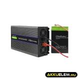 Qoltec Inverter 4000 trapéz 12V -> 230V 2000/4000W USB