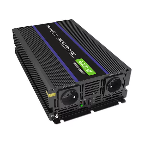 Qoltec Inverter 6000 trapéz 12V -> 230V 3000/6000W USB Qoltec Inverter 6000 trapéz 12V -> 230V 3000/6000W USB