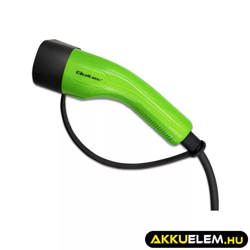 Qoltec EV töltő Elektromos autó töltő 2-in-1 Type2 3.5kW 230V LCD Hordozható 5m