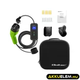 Qoltec Elektromos autó töltő Állítható töltőárammal 2in1 Type2 3.5kW 230V Wi-fi LCD Hordozható 5m