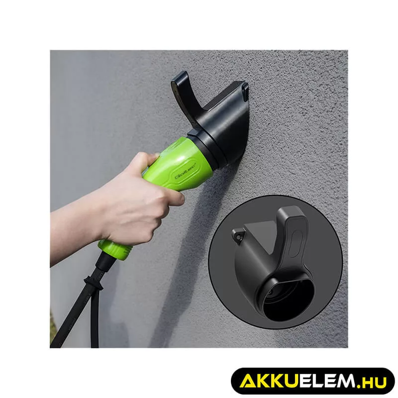 Qoltec EV töltő Elektromos autó töltő Szabályozható töltőáram 2-in-1 type2 7kW 230V CEE 3 PIN LCD Hordozható 5m