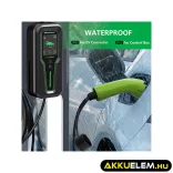 Qoltec Elektromos autó töltő Állítható töltőárammal 2in1 Type2 11kW CEE 5 PIN LCD 3 fázis Hordozható 5m