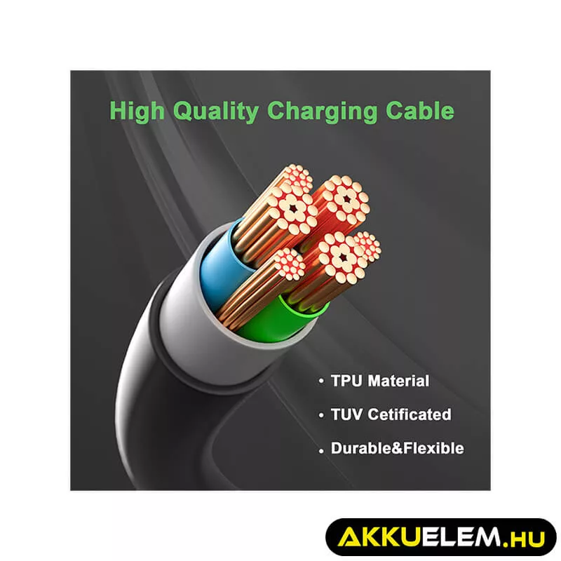Qoltec EV töltőkábel E-autó töltőkábel Type 2 22kW 32A 5m