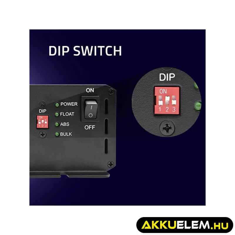 Qoltec Okostöltő LiFePO4 AGM GEL SLA akkumulátorokhoz 40A 12V