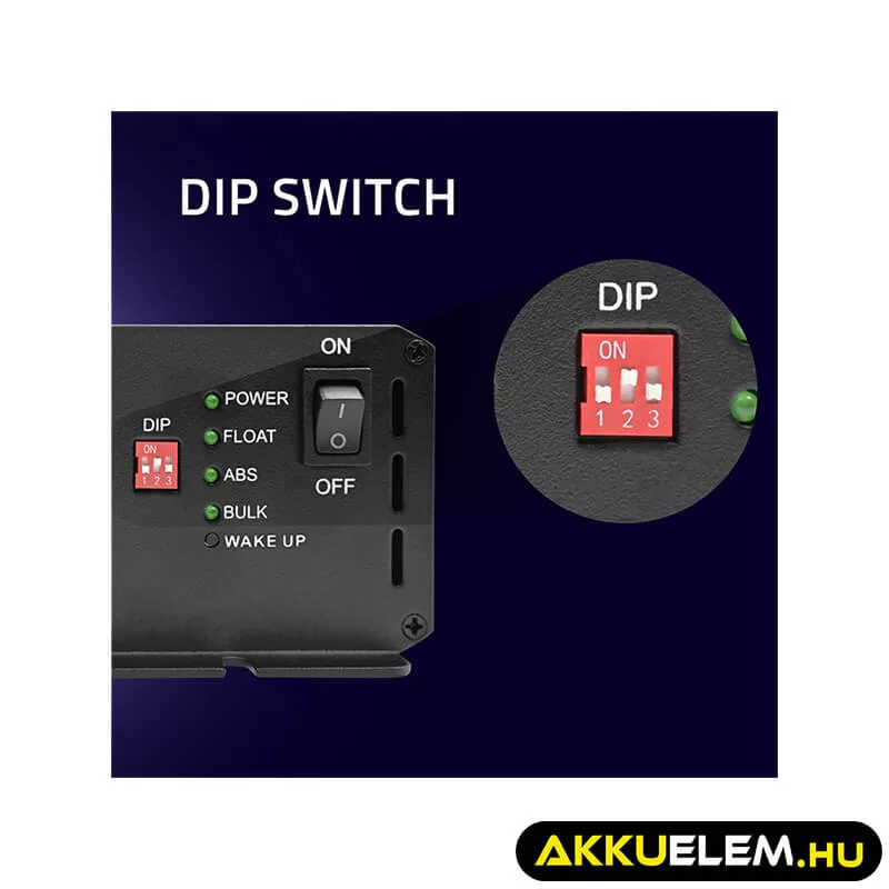 Qoltec Okostöltő LiFePO4 AGM GEL SLA akkumulátorokhoz 10A 24V
