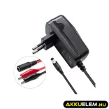 Qoltec Automatikus töltő AGM GEL STD 6V akkumulátorokhoz 1A LED jelzés AC/DC
