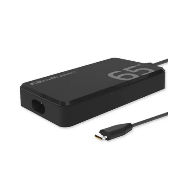 Qoltec laptop/tablet asztali adapter 65W 5-20V 3-3,25A hálózati