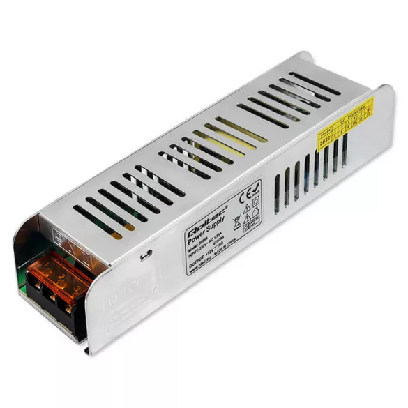 Qoltec LED Kapcsolóüzemű Tápegység 120W 12V 10A Vékony