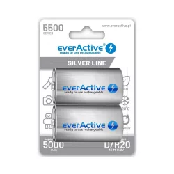   everActive D 5000mAhSilver Line akku 2db/csomag (ár/db) ready to use