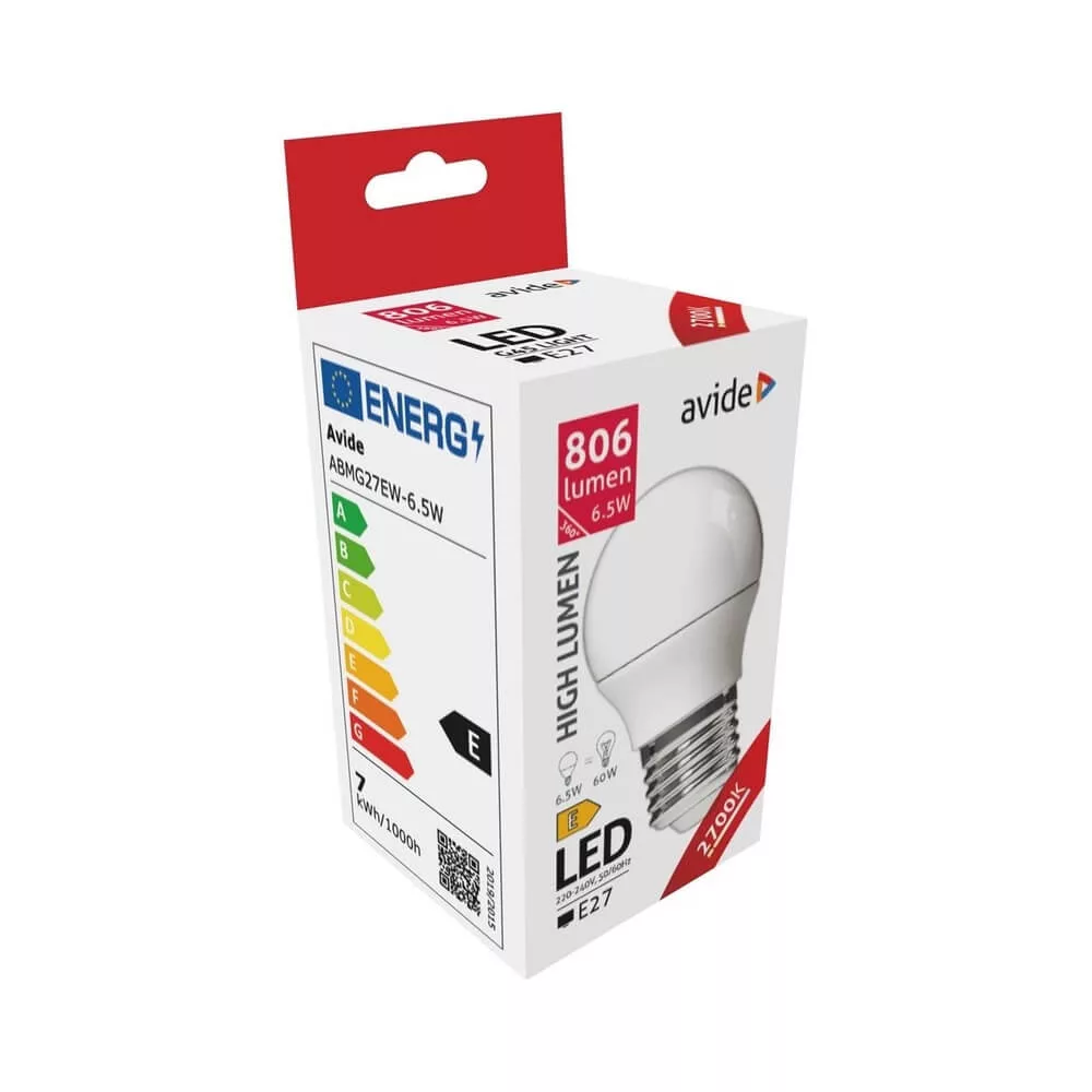 Avide LED Globe Mini LED-izzó 6.5W E27 2700K Avide LED Globe Mini LED-izzó 6.5W E27 2700K