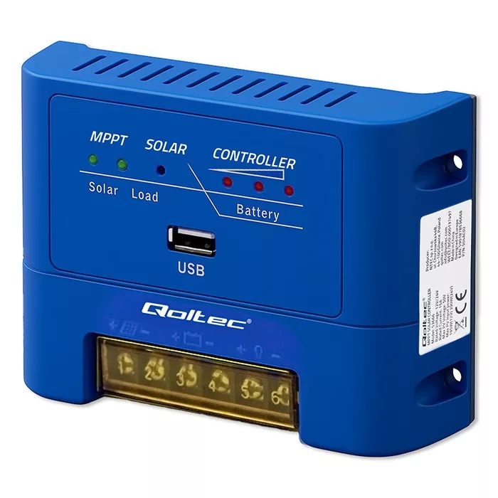 Qoltec 12V/24V 15A MPPT Napelem Töltésvezérlő USB Qoltec 12V/24V 15A MPPT Napelem Töltésvezérlő USB