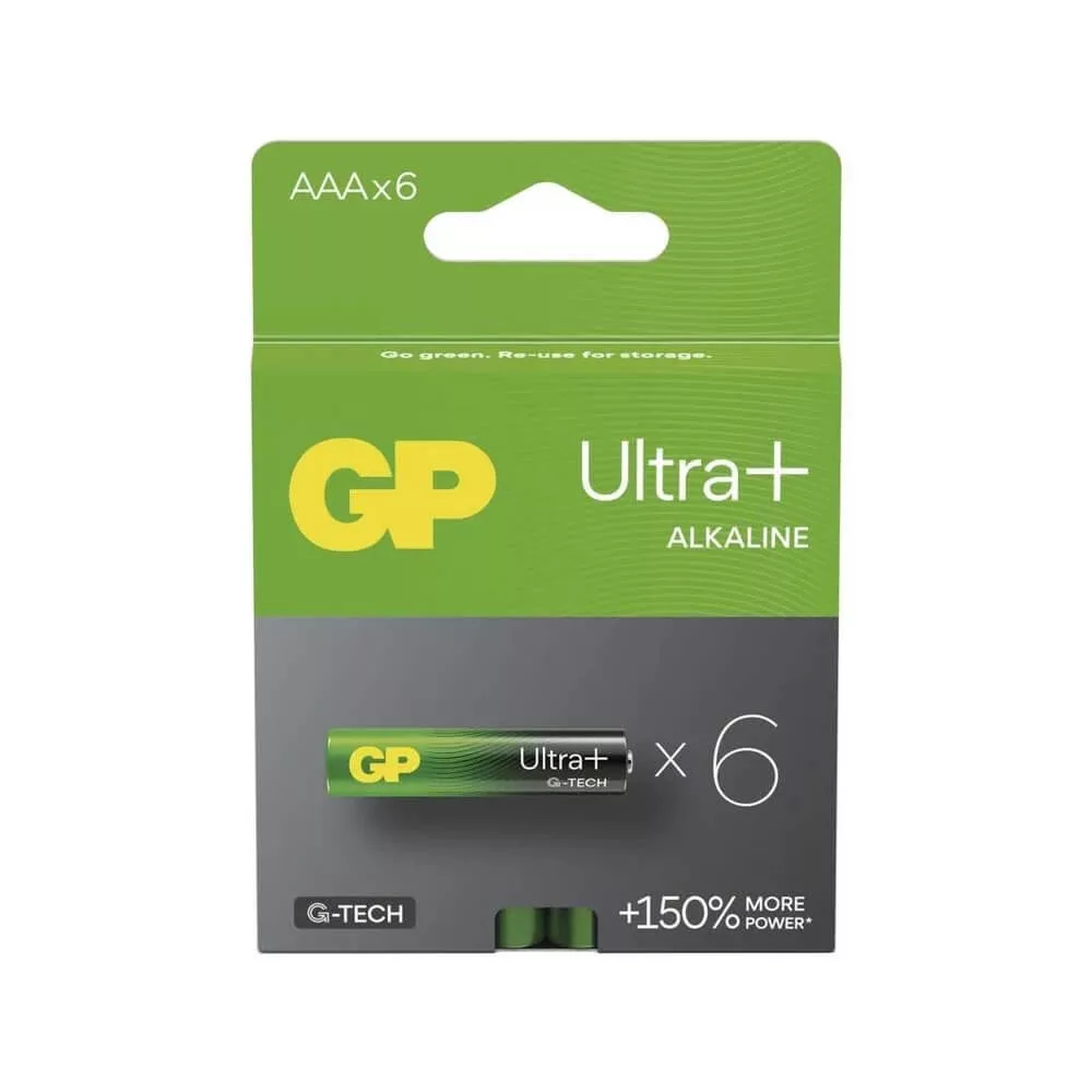 GP LR03 AAA Ultra+ Alkaline 24AU elem 6db/csomag (ár/csomag)