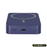Powerbank WI 1046, 10 000 mAh, 20 W+Wireless, Kék