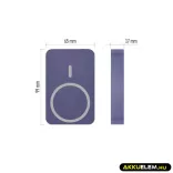 Powerbank WI 1046, 10 000 mAh, 20 W+Wireless, Kék