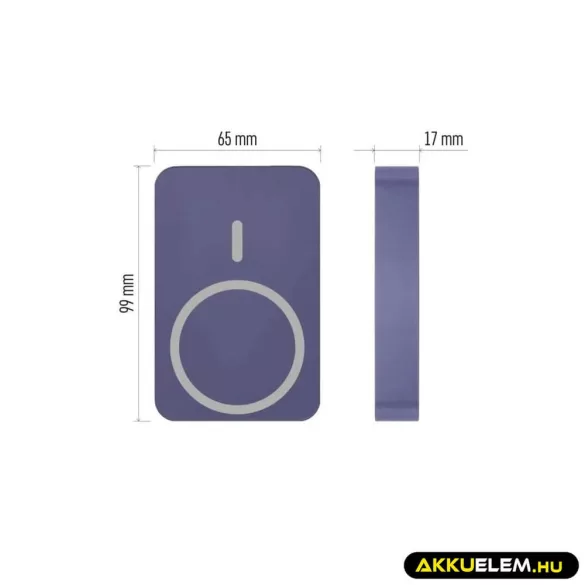 Powerbank WI 1046, 10 000 mAh, 20 W+Wireless, Kék
