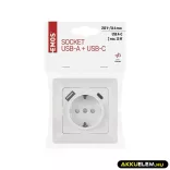 Aljzat 1*USB, 1*USB-C  16A max A6000.5 PD 3.0