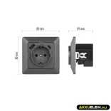 Aljzat 1*USB, 1*USB-C  16A max A6000.5 PD 3.0