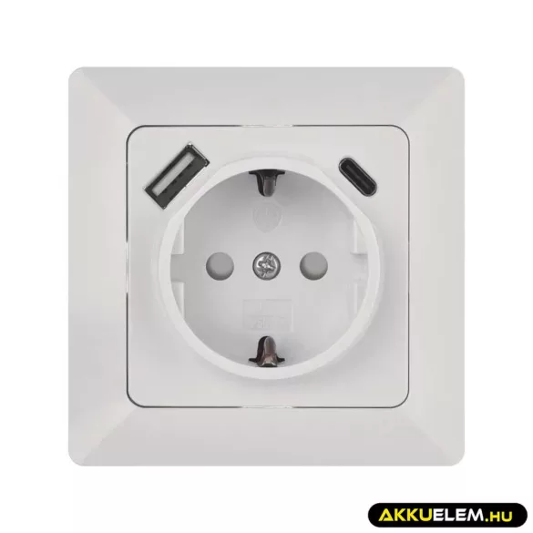 Aljzat 1*USB, 1*USB-C  16A max A6000.5 PD 3.0