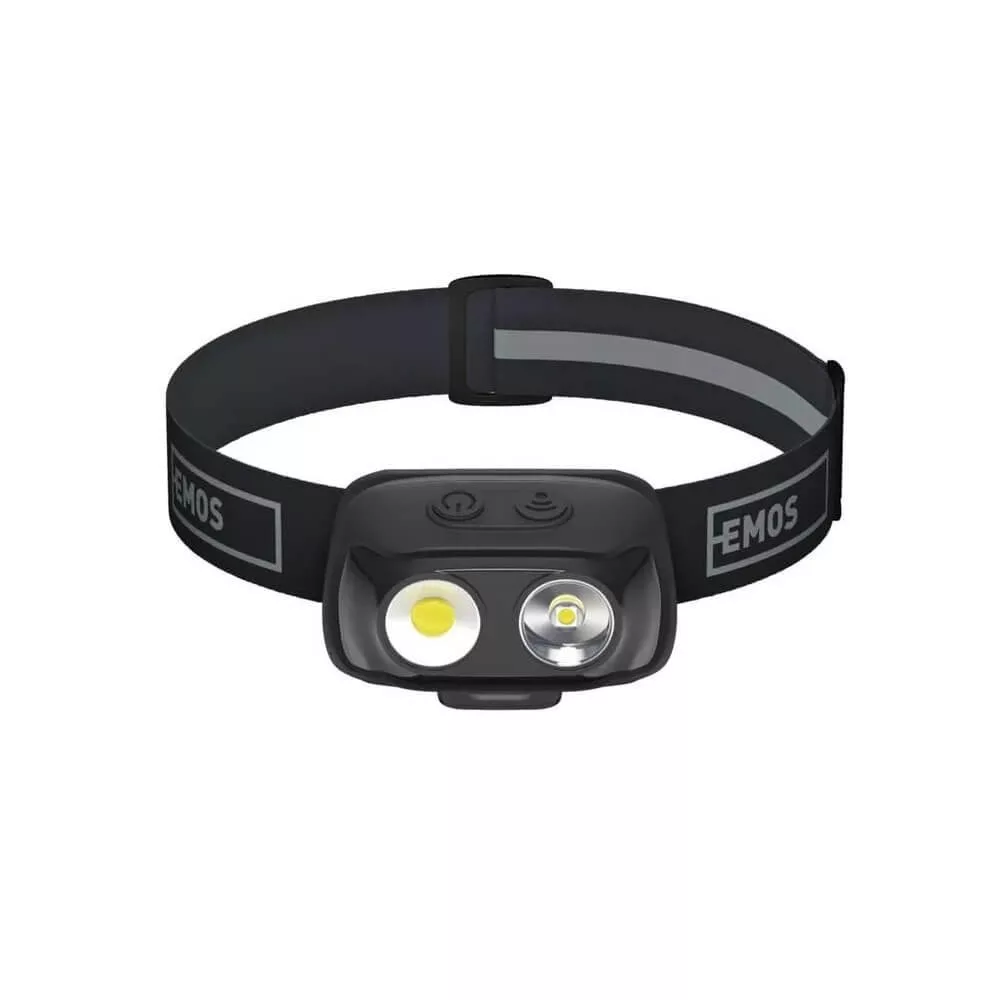 Fejlámpa P3542 tölthető COB LED + LED 500lm, 130m Fejlámpa P3542 tölthető COB LED + LED 500lm, 130m