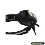 Fejlámpa P3542 tölthető COB LED + LED 500lm, 130m