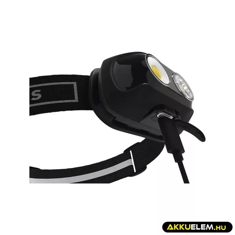 Fejlámpa P3542 tölthető COB LED + LED 500lm, 130m