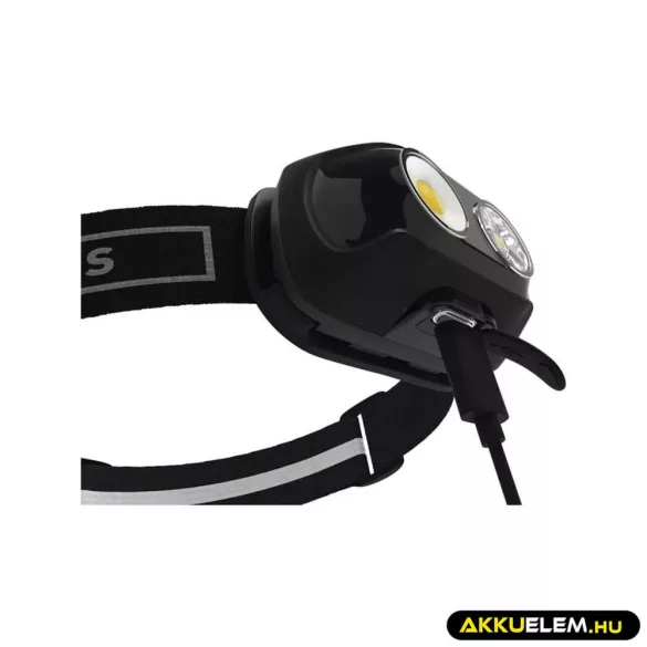 Fejlámpa P3542 tölthető COB LED + LED 500lm, 130m