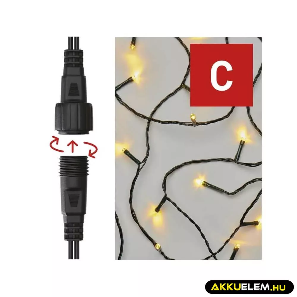 Karácsonyi féyyfüzér CNT 500Led 5m hossz WM C IP44