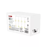 Karácsonyi fényfüggöny 30DB csillag 120*90cm beltéri WW