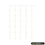 Karácsonyi fényfüggöny 30DB csillag 120*90cm beltéri WW