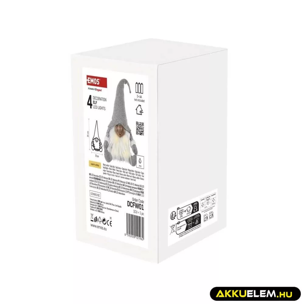 Karácsonyi ELF 4 LED 35cfm 3*AA