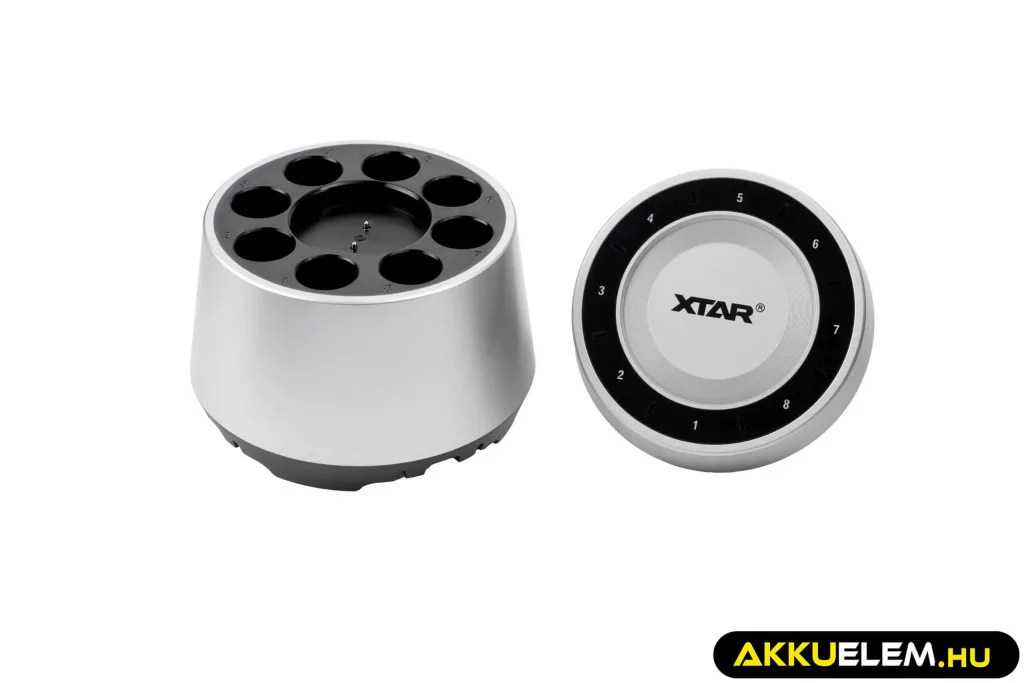XTAR L8 Box akkutöltő 1,5V li-ion és 1,2V NiMH AA/AAA akkukhoz