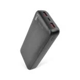 Powerbank 20000mAh 22,5W LED kijelzővel fekete 1*USB-C 2*USB-A