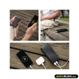 Powerbank 20000mAh 22,5W LED kijelzővel fekete 1*USB-C 2*USB-A