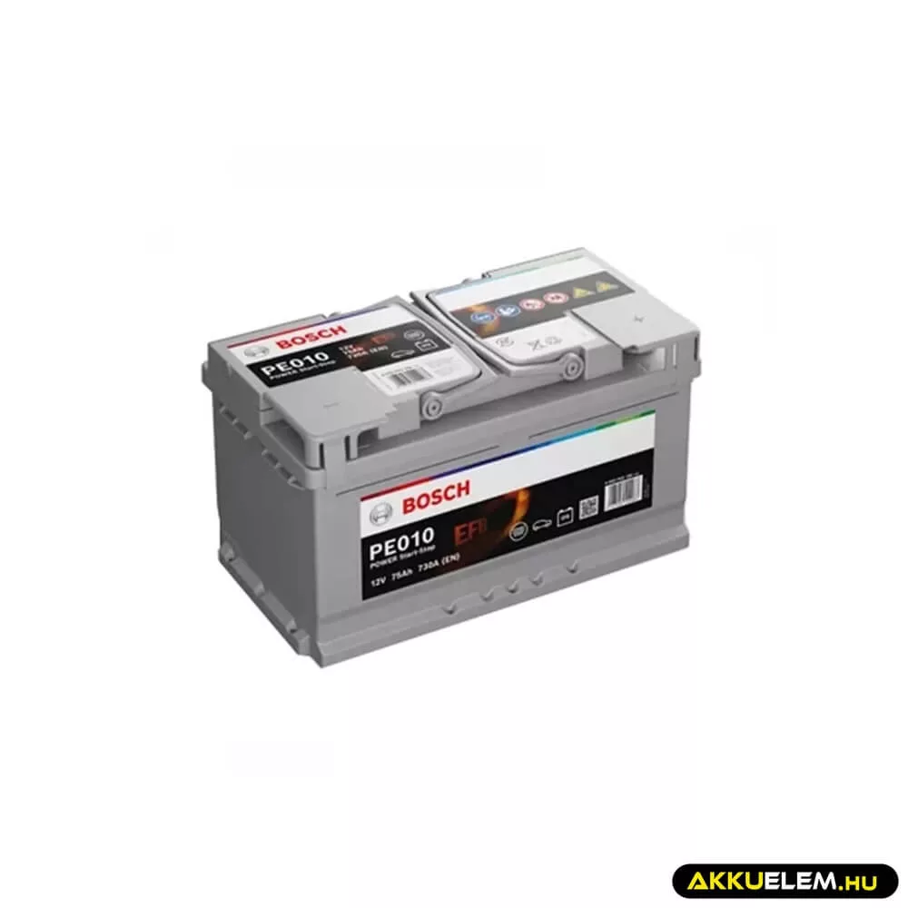   Bosch PE0100 12V 75Ah 730A JOBB+ Start-Stop EFB autó akkumulátor