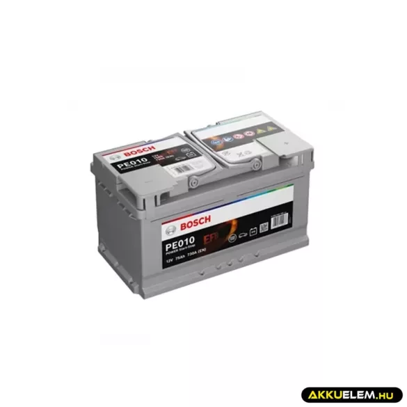 Bosch PE0100 12V 75Ah 730A JOBB+ Start-Stop EFB autó akkumulátor