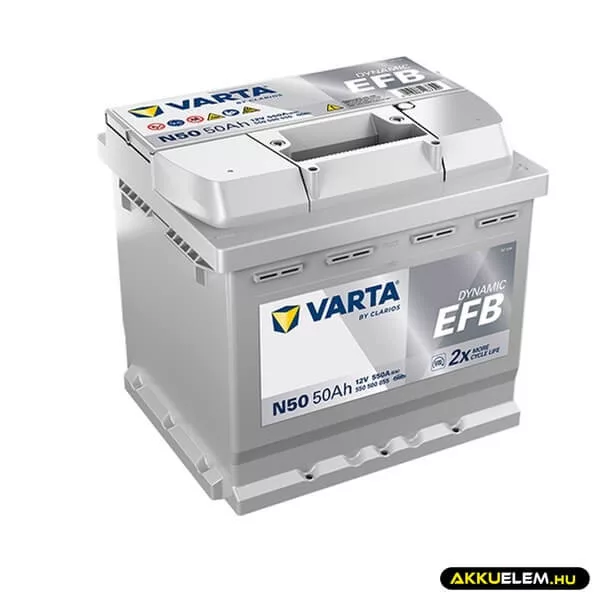 Varta 12V 50Ah 550A JOBB+ 550500 L1 Start-Stop EFB autó akkumulátor Varta 12V 50Ah 550A JOBB+ 550500 L1 Start-Stop EFB autó akkumulátor