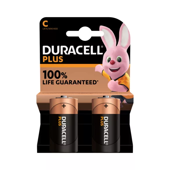 Duracell Plus LR14 C alkáli baby elem  MN1400 2db/csomag (ár/csomag)